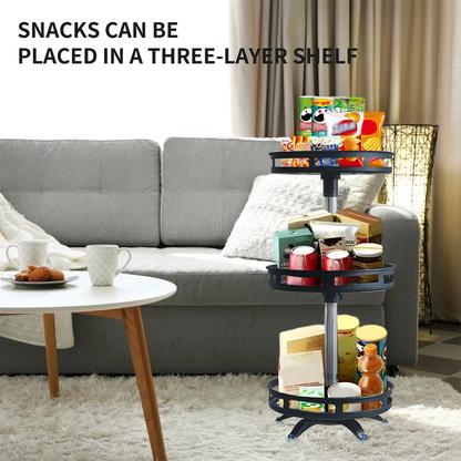 Rotating Spice Rack Organizer, 360-Degree Turntable Kitchen Storage