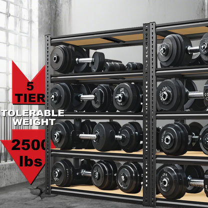 Heavy-Duty Garage Shelving Unit, 5-Tier Adjustable Storage Shelves