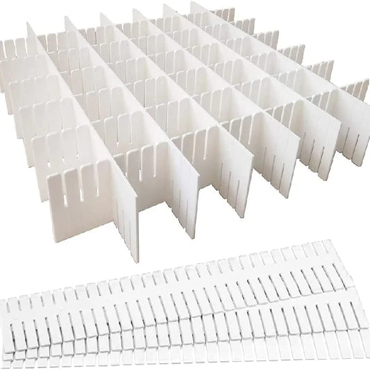 Adjustable Drawer Divider Set of 10, Expandable Drawer Organizer for Clothing